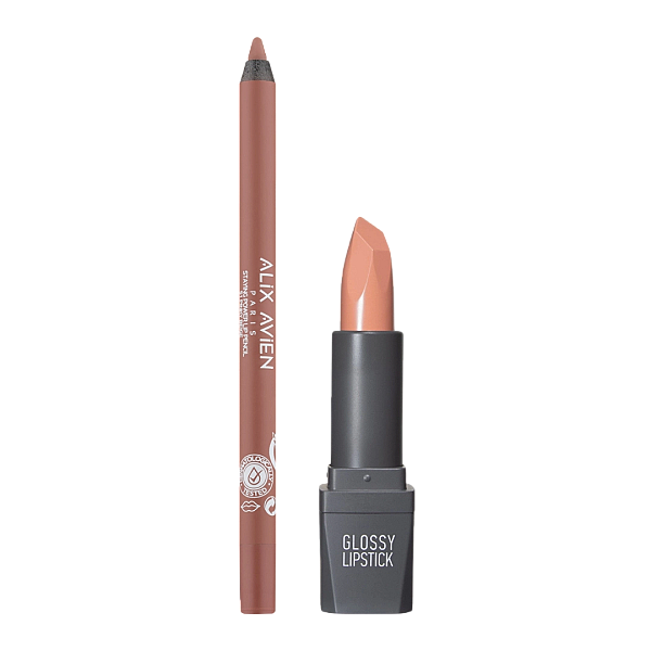 Set ruj glossy lipstick 302 si creion staying power lip pencil 51