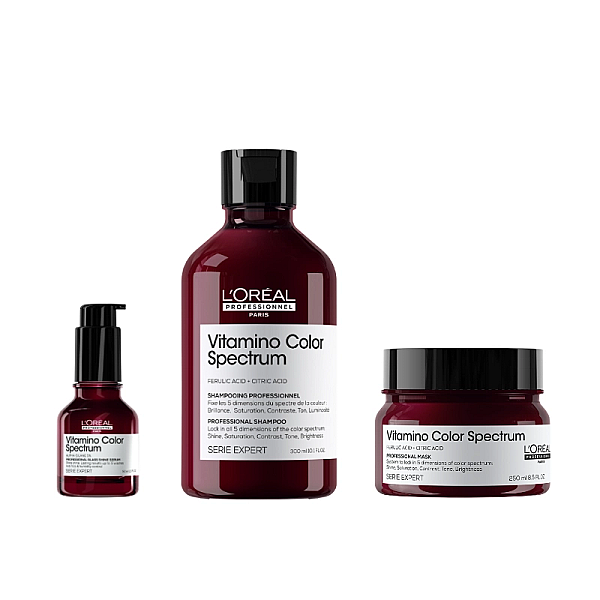 Pachet par vopsit expert vitamino color spectrum - sampon 300ml, serum 50ml, masca 250ml