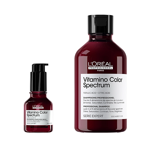 Pachet par vopsit expert vitamino color spectrum - sampon 300ml, serum 50ml