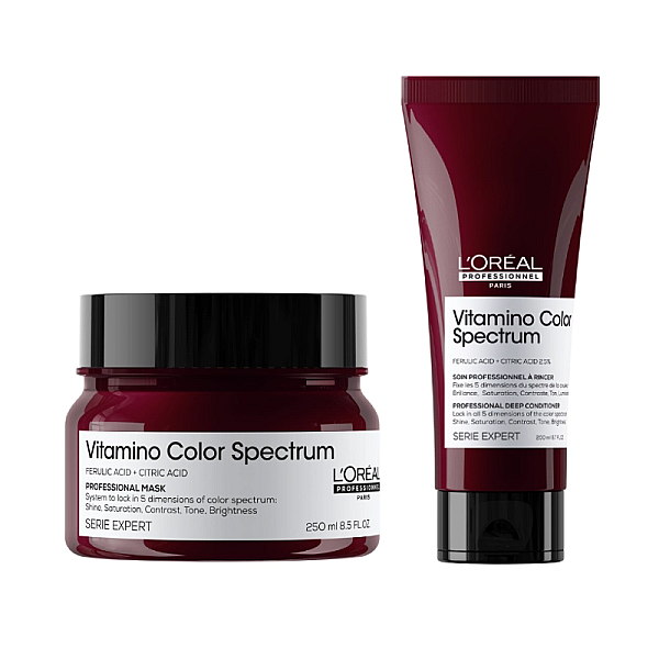 Pachet par vopsit expert vitamino color spectrum - masca 250ml, balsam 200ml