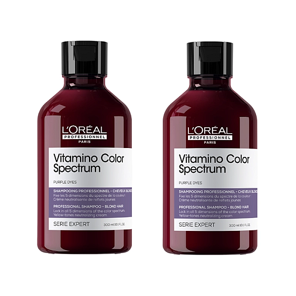 Pachet 2 x sampon purple pentru par vopsit expert vitamino color spectrum 300ml