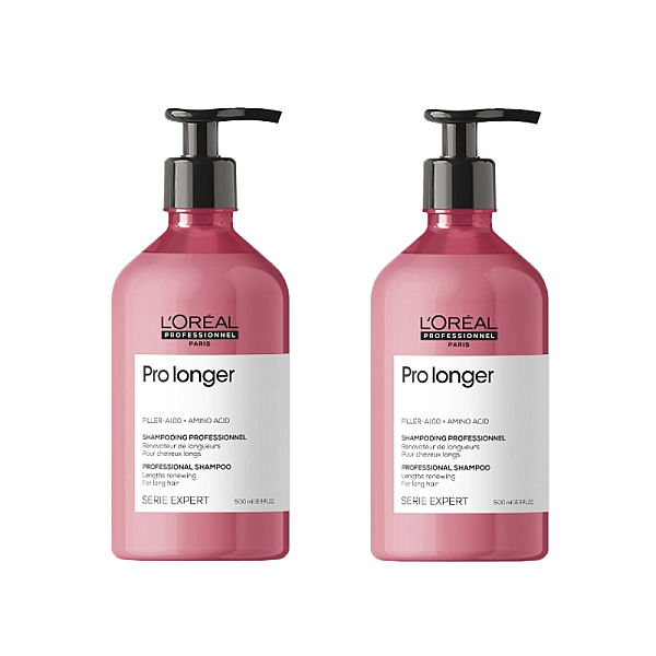 Pachet 2 x sampon pentru fortificarea si repararea lungimilor parului pro longer 500ml