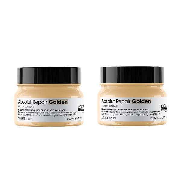 Pachet 2 x masca aurie pentru restructurare si stralucire absolut repair 250ml