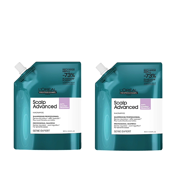 Pachet 2 x rezerva sampon pentru scalp sensibil expert scalp advanced 500ml