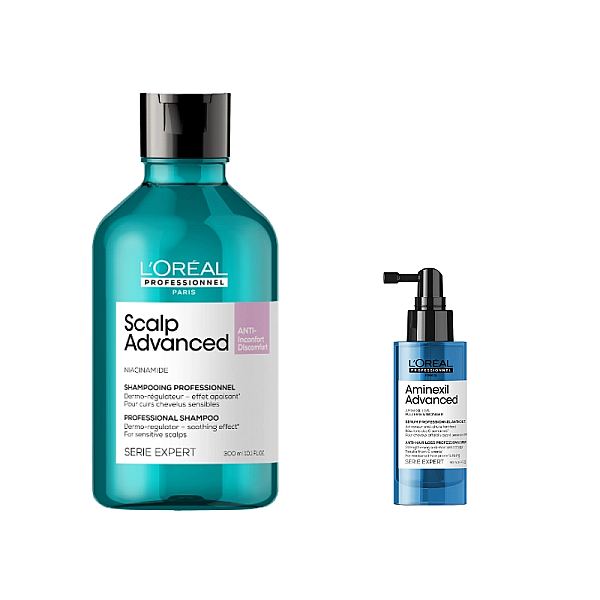 Pachet anti-cadere expert scalp advanced - sampon 300ml, tratament 90ml
