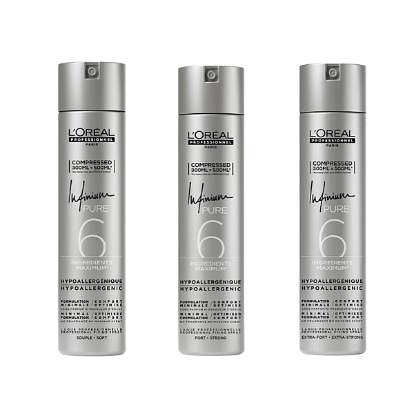 Pachet styling infinium - fixativ soft 300ml, fixativ puternic 300ml, fixativ extra-strong 300ml