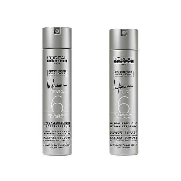 Pachet styling infinium - fixativ soft 300ml, fixativ puternic 300ml