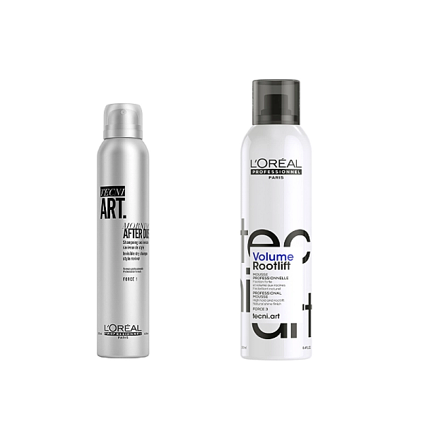 Pachet styling tecni.art - sampon uscat 200ml, spuma de par 250ml