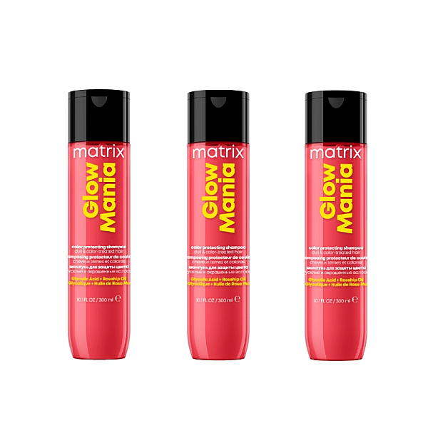 Pachet 3 x sampon pentru protejarea culorii si stralucire glow mania 300ml