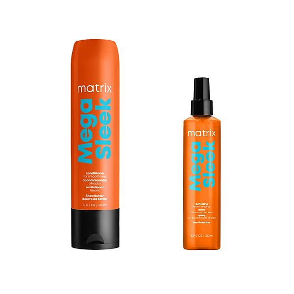 Pachet par indisciplinat mega sleek - balsam 300ml, spray protectie 250ml