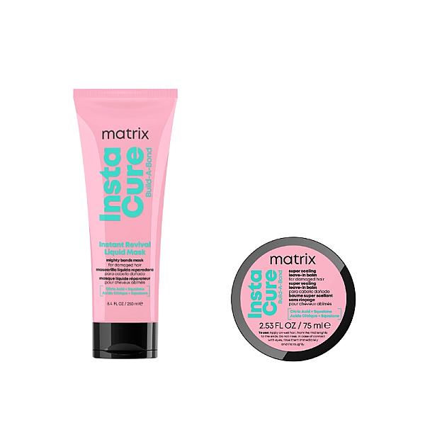 Pachet par deteriorat instacure buil-a-bond - masca 250ml, crema leave-in 75ml