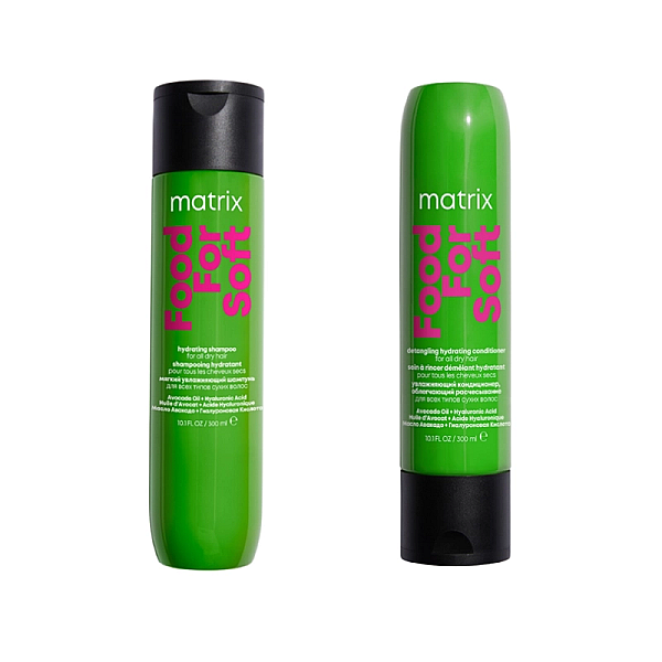 Pachet pentru par uscat food for soft - sampon 300ml, balsam 300ml