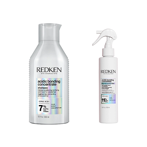 Pachet par deteriorat acidic bonding concentrate - sampon ph 300ml, balsam lichid 190ml