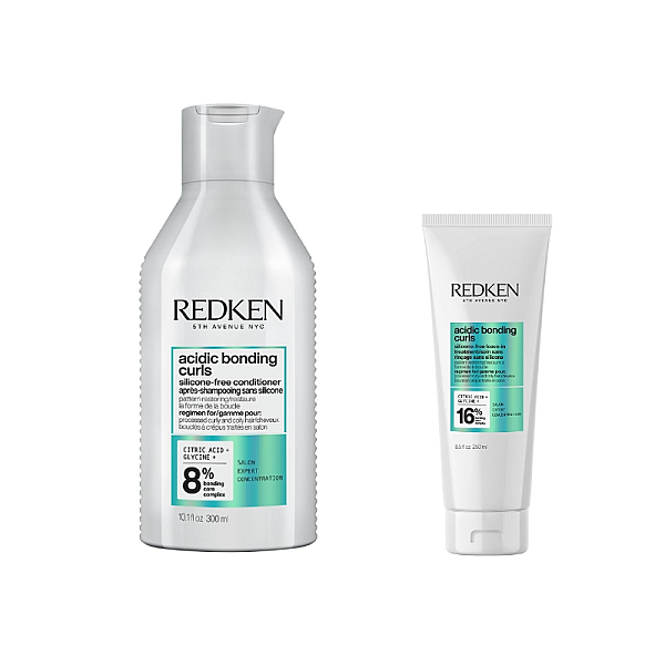 Pachet par cret acidic bonding curls - balsam 300ml, leave-in 250ml