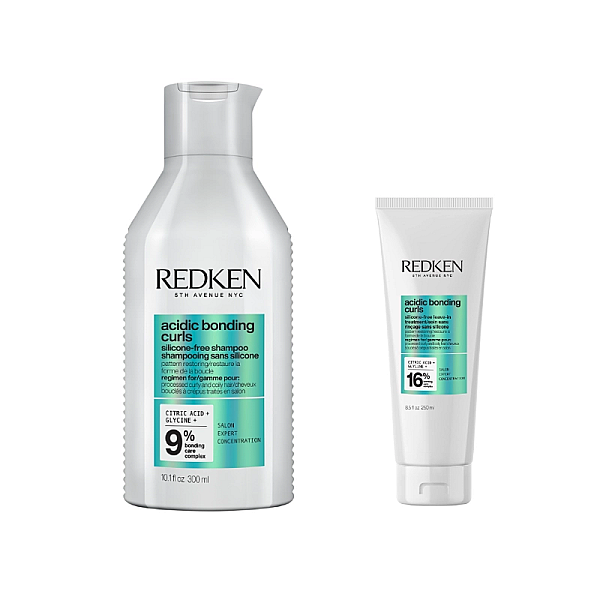 Pachet par cret acidic bonding curls - sampon 300ml, leave-in 250ml