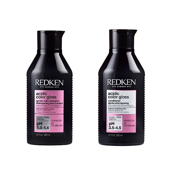 Pachet par vopsit acidic color gloss - sampon 300ml, balsam 300ml