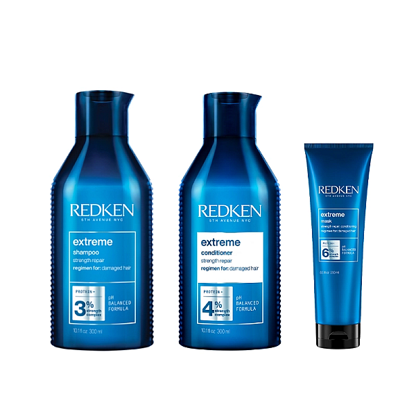 Pachet par deteriorat extreme - sampon 300ml, balsam 300ml, masca 250ml