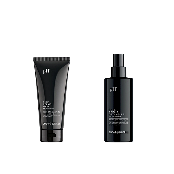 Pachet par deteriorat pure repair - masca 200ml, detangler 200ml
