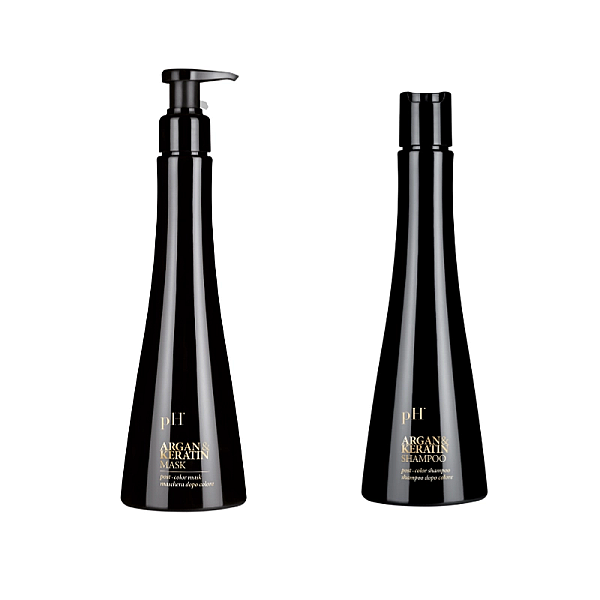 Pachet par vopsit argan&keratin - sampon 250ml, masca 250ml