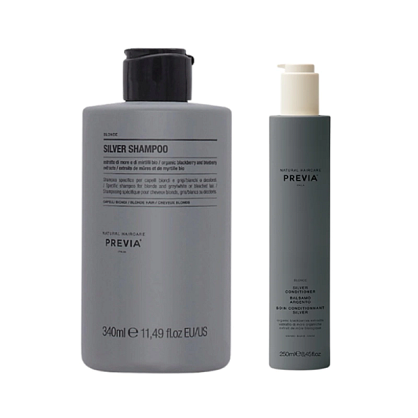 Pachet par blond blonde silver - sampon 340ml, balsam 250ml