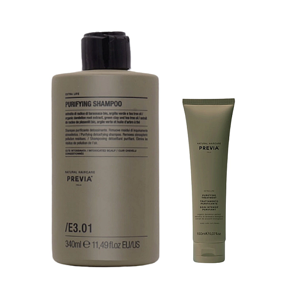 Pachet par anti-matreata extra life purifying - sampon 340ml, tratament 150ml