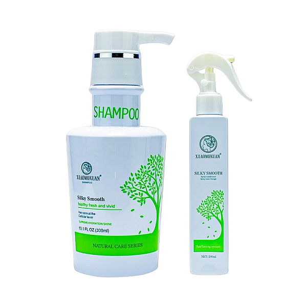 Pachet par deteriorat silky smooth - sampon 300ml, spray conditioner 200ml