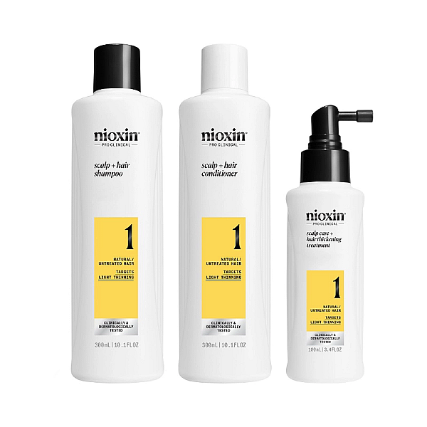 Set anti-cadere sys1 - sampon 300ml, balsam 300ml, tratament 100ml