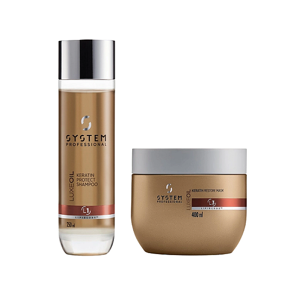 Pachet pentru par deteriorat luxe oil - sampon 250ml, masca 400ml