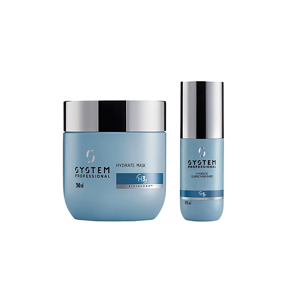 Pachet pentru par uscat hydrate - masca 200ml, lotiune 125ml