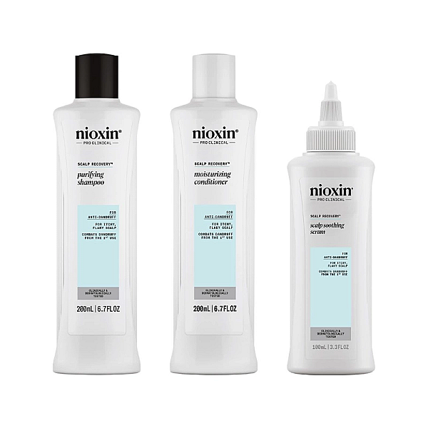 Set anti-matreata scalp recovery - sampon 200ml, balsam 200ml, ser tratament leave-in 100ml