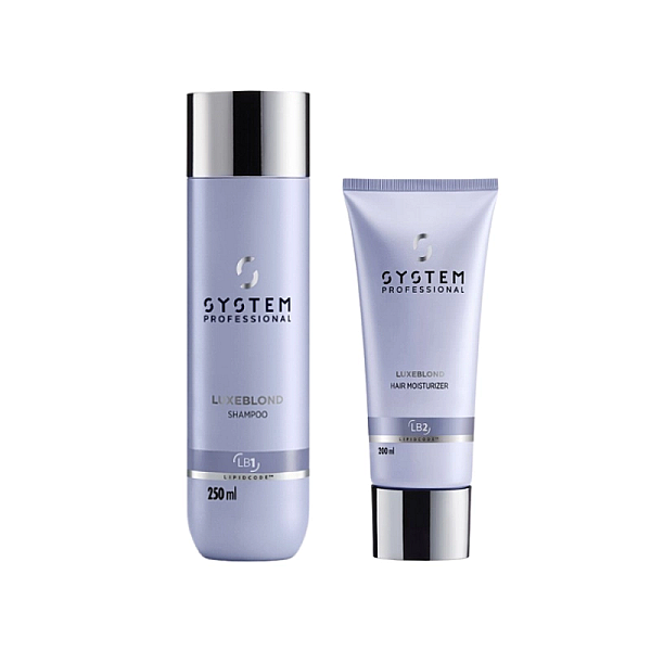 Pachet pentru par blond luxe blond - sampon 250ml, balsam 200ml