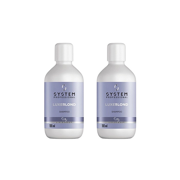 Pachet 2 x sampon 100ml pentru par blond luxe blond