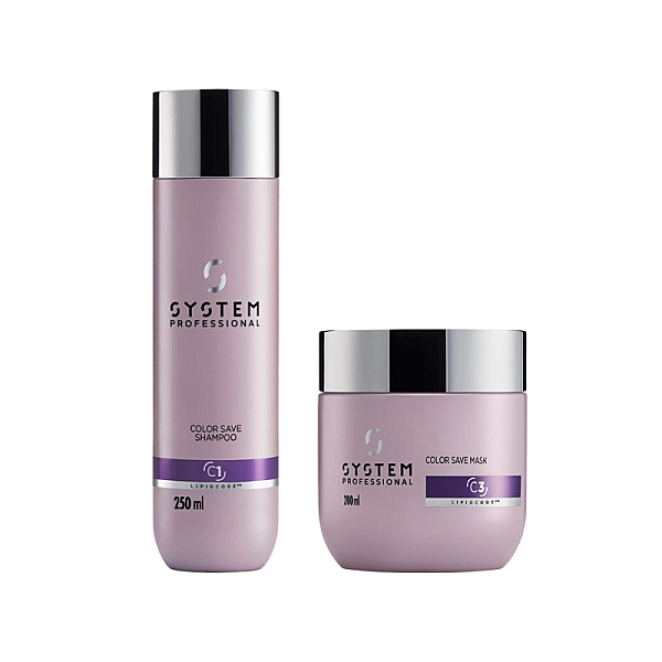 Pachet pentru par vopsit color save - sampon 250ml, masca 200ml