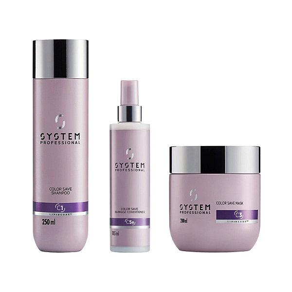 Pachet pentru par vopsit color save - sampon 250ml, tratament spray bifazic 185ml, masca 200ml