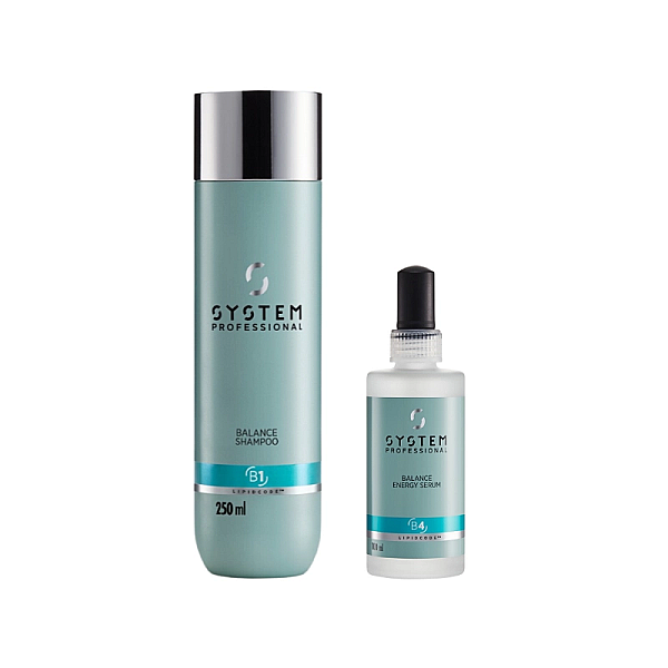 Pachet pentru scalp sensibil si uscat balance - sampon 250ml, ser 100ml