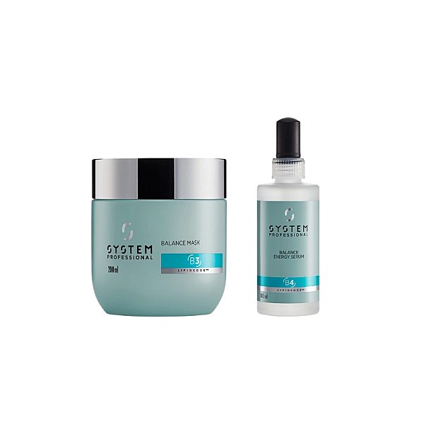 Pachet pentru scalp sensibil si uscat balance - masca 200ml, ser 100ml