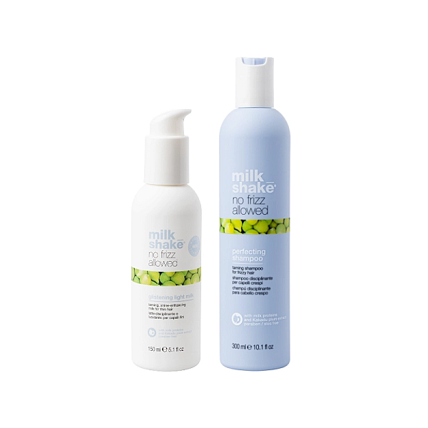 Pachet pentru netezirea parului no frizz allowed - sampon 300ml, crema 150ml