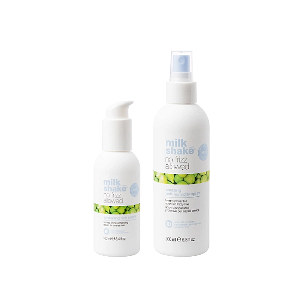 Pachet pentru netezirea parului no frizz allowed - spray 200ml, ser 100ml