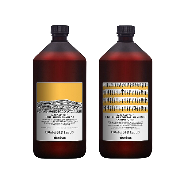 Set pentru parul deteriorat naturaltech nourishing - sampon 1000ml, balsam 1000ml