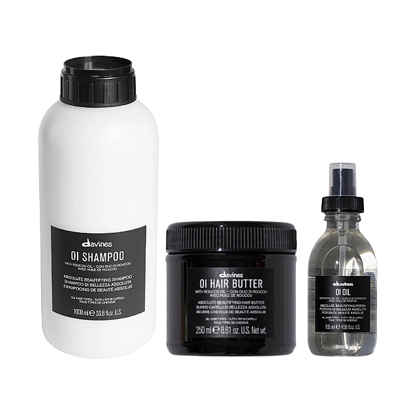 Set pentru hidratarea si stralucirea parului oi - sampon 1000ml, unt de par 250ml, ulei 135ml