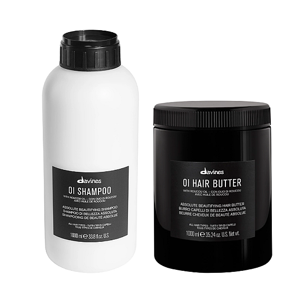 Set pentru hidratarea si stralucirea parului oi - sampon 1000ml, unt de par 1000ml