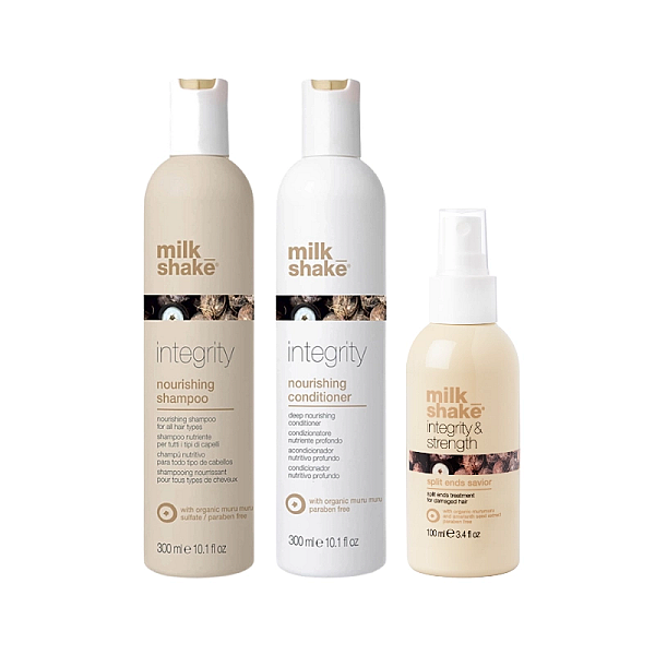 Pachet hidratare si reparare integrity system - sampon 300ml, balsam 300ml, tratament leave-in 100ml