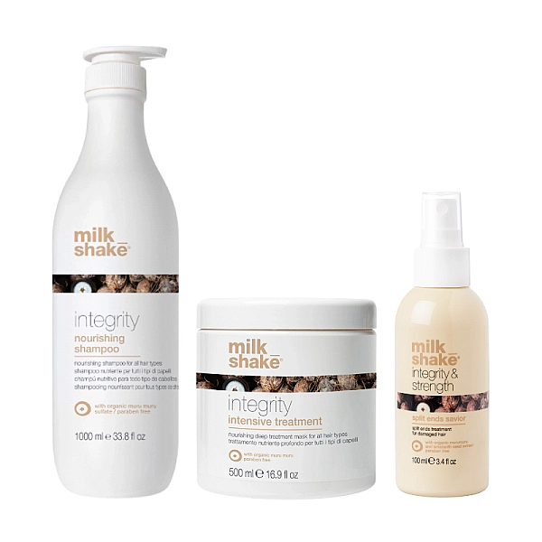 Pachet hidratare si reparare integrity system - sampon 1000ml, masca 500ml, tratament leave-in 100ml