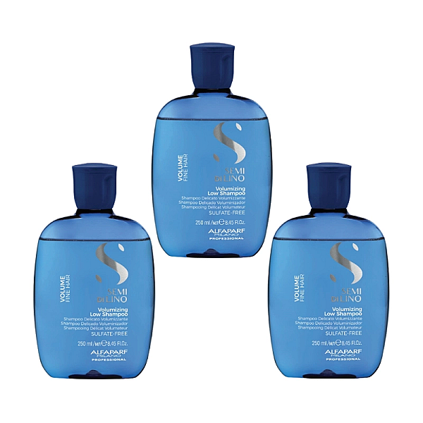 Pachet 3 x sampon 250ml pentru volum semi di lino volumizing