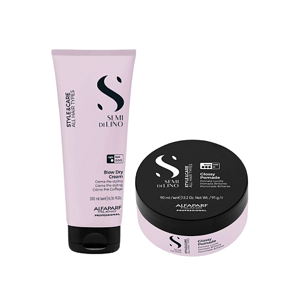 Pachet styling semi di lino - crema 200ml , ceara 90ml