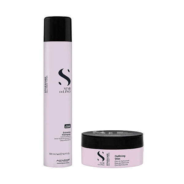 Pachet styling style&care - ceara definire 75ml, fixativ extra puternic 500ml