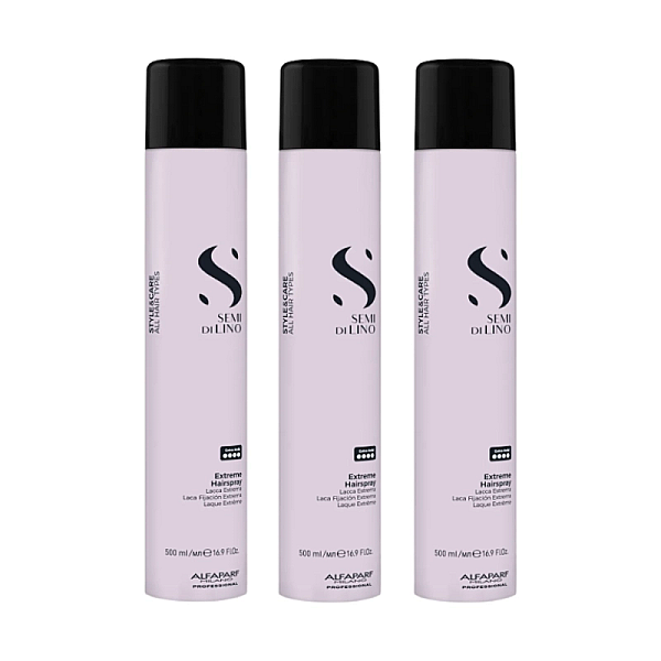 Pachet 3 x fixativ extra puternic 500ml semi di lino style style&care