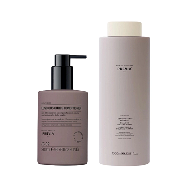 Pachet par cret luscious curl - sampon 1000ml, balsam 200ml