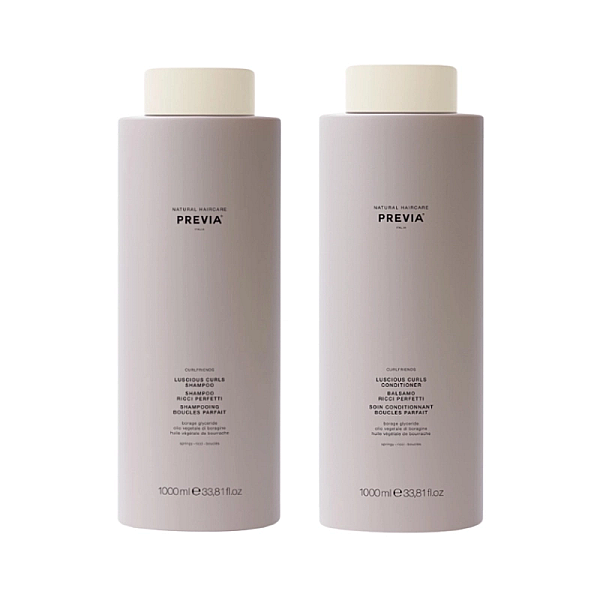 Pachet par cret luscious curl - sampon 1000ml, balsam 1000ml