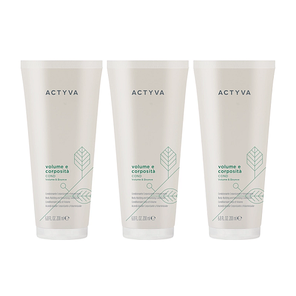 Pachet 3 x balsam pentru volum new actyva volume e corposita 200ml
